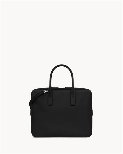 ysl museum flat briefcase|ysl denim bag.